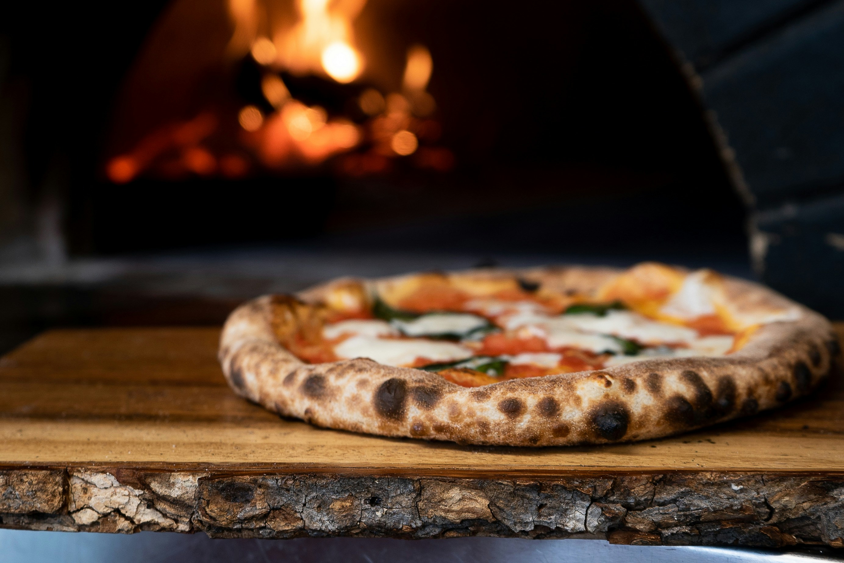 Pizza aus dem Ofen